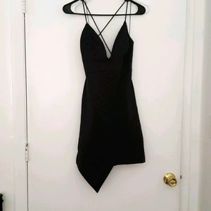 Black Asymmetrical Dress